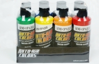 Createx Auto-Air colors Semi-Opaque Paint Set 4oz.